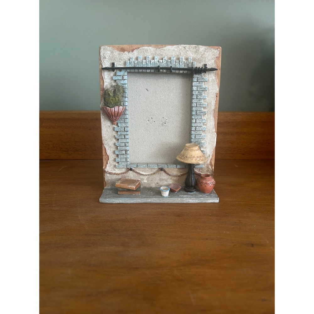 Italian Villa Window Resin 3D Picture Frame Brick Cottagecore Decor Eclectic
